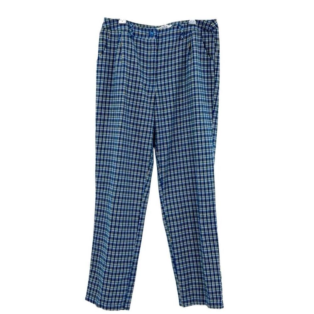 Unique21 Pants Trousers Y2K High Rise Flare Plaid